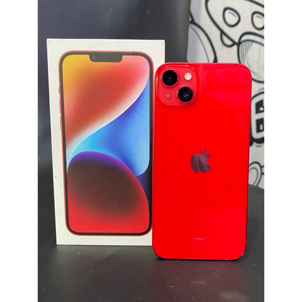 iPhone 14 plus 256gb iBox battery health 90% second garansi resmi