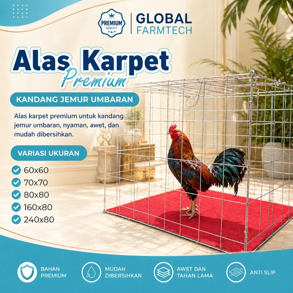 Alas Karpet Kandang Ayam Umbaran Premium | Mudah Dibersihkan | Termurah