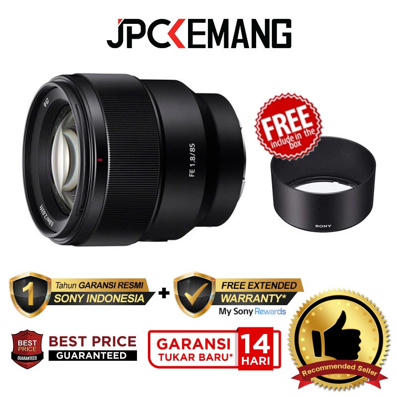 Sony FE 85mm f1.8 Sony 85 mm f/1.8 Garansi Resmi