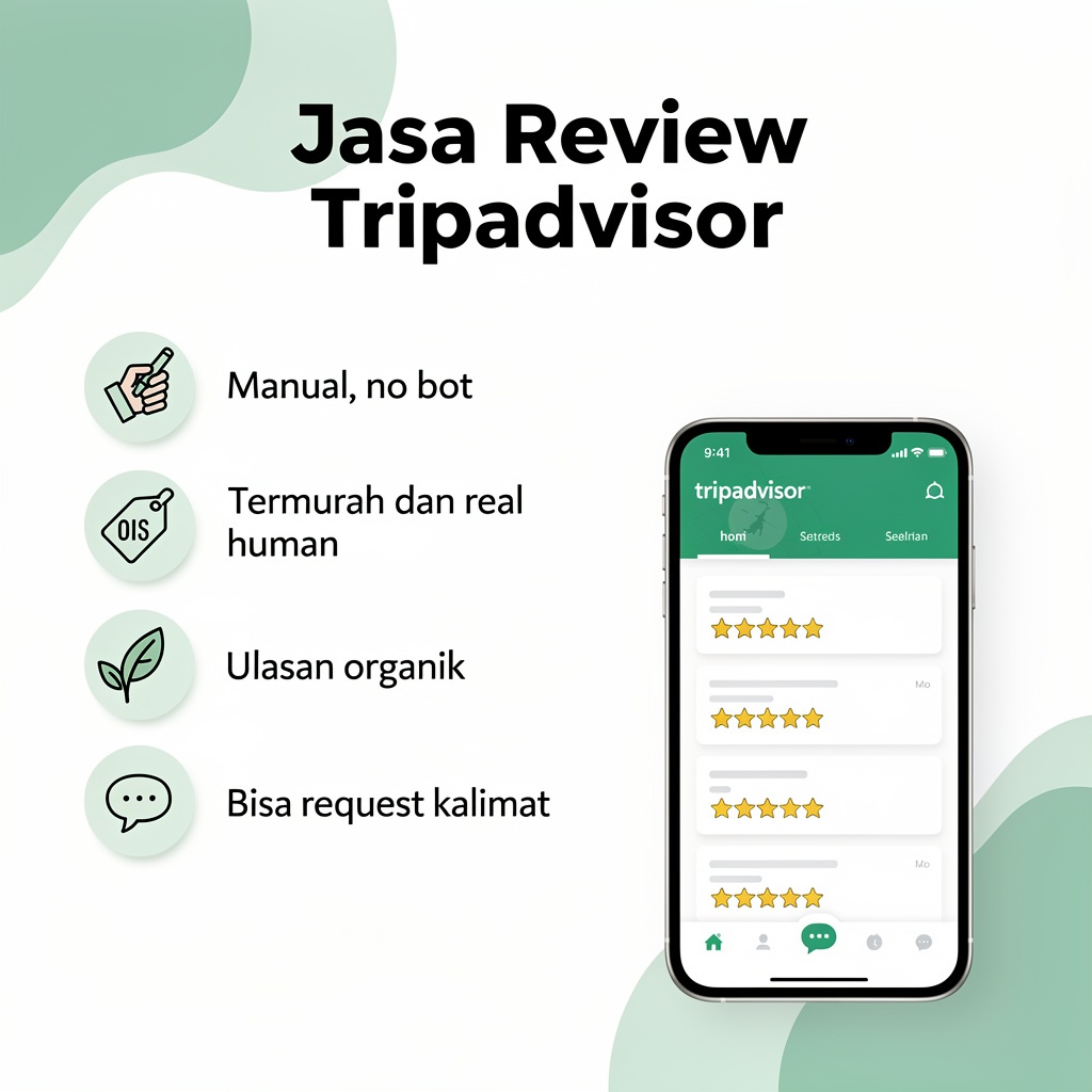 Jasa Rating & Review Tripadvisor | Real Human 100%