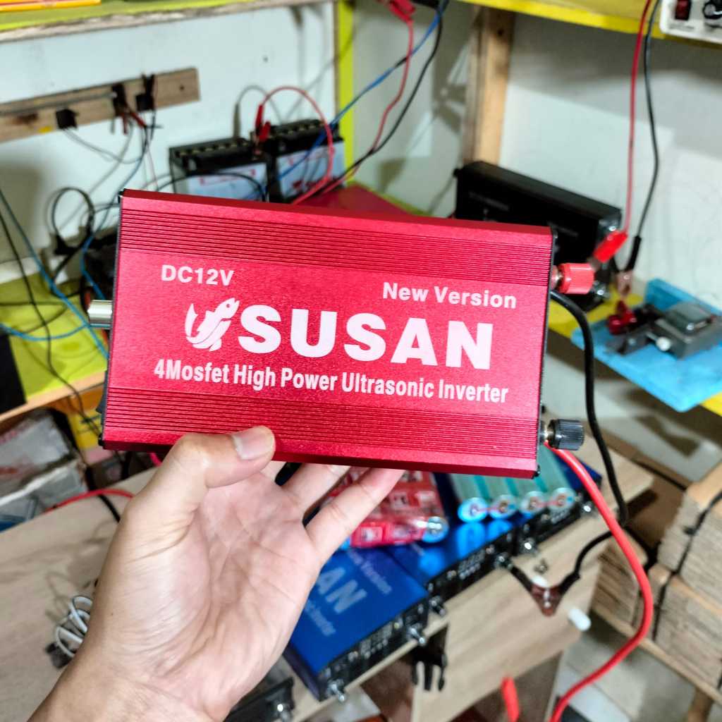 Susan 4Mosfet Inverter Ultrasonik12V Daya Tinggiuntuk Outdoor dengan Perlindungan Baterai dan Frekue
