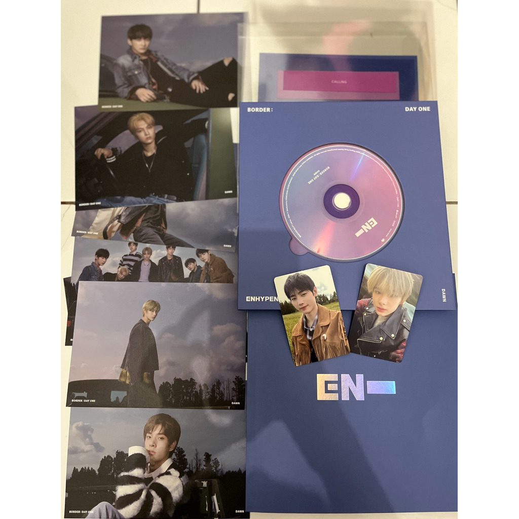 [UNSEALED FULLSET] ENHYPEN BORDER DAY ONE DAWN PC SUNGHOON + NIKI