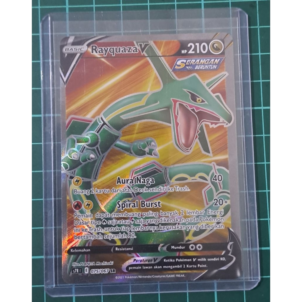SR Rayquaza V , S7R tcg pokemon indonesia