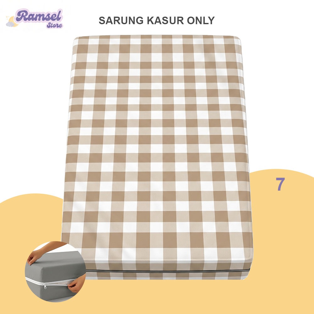 Sarung Kasur Busa Resleting Ukuran 90x200 120x200 Lembut