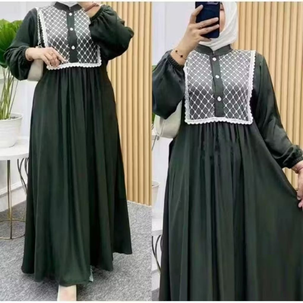 YURAI DRESS BRUKAT PREMIUM GAMIS WANITA MUSLIMAH TERBARU