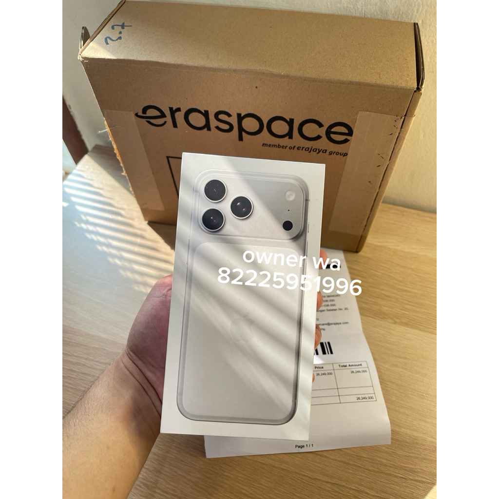 iphone 17 Pro Max 256gb IBOX SILVER BNIB NEW Langka Nego