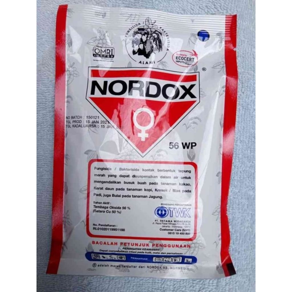 Fungisida 56wp Nordox Gph Bahan Aktif Tembaga Oksida 56%