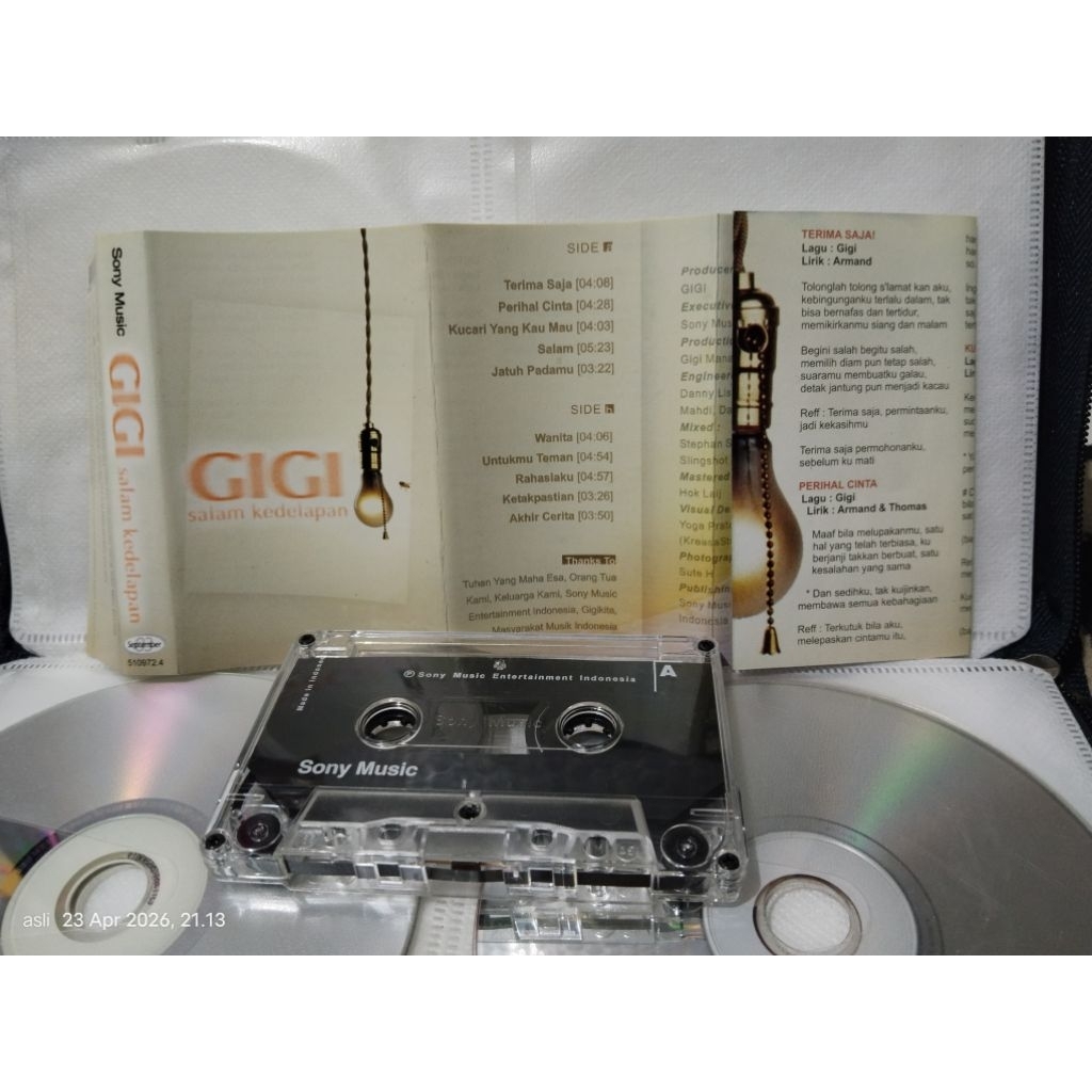 kaset pita GIGI salam ke delapan