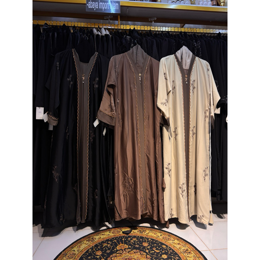 abaya Saudi bordir outer