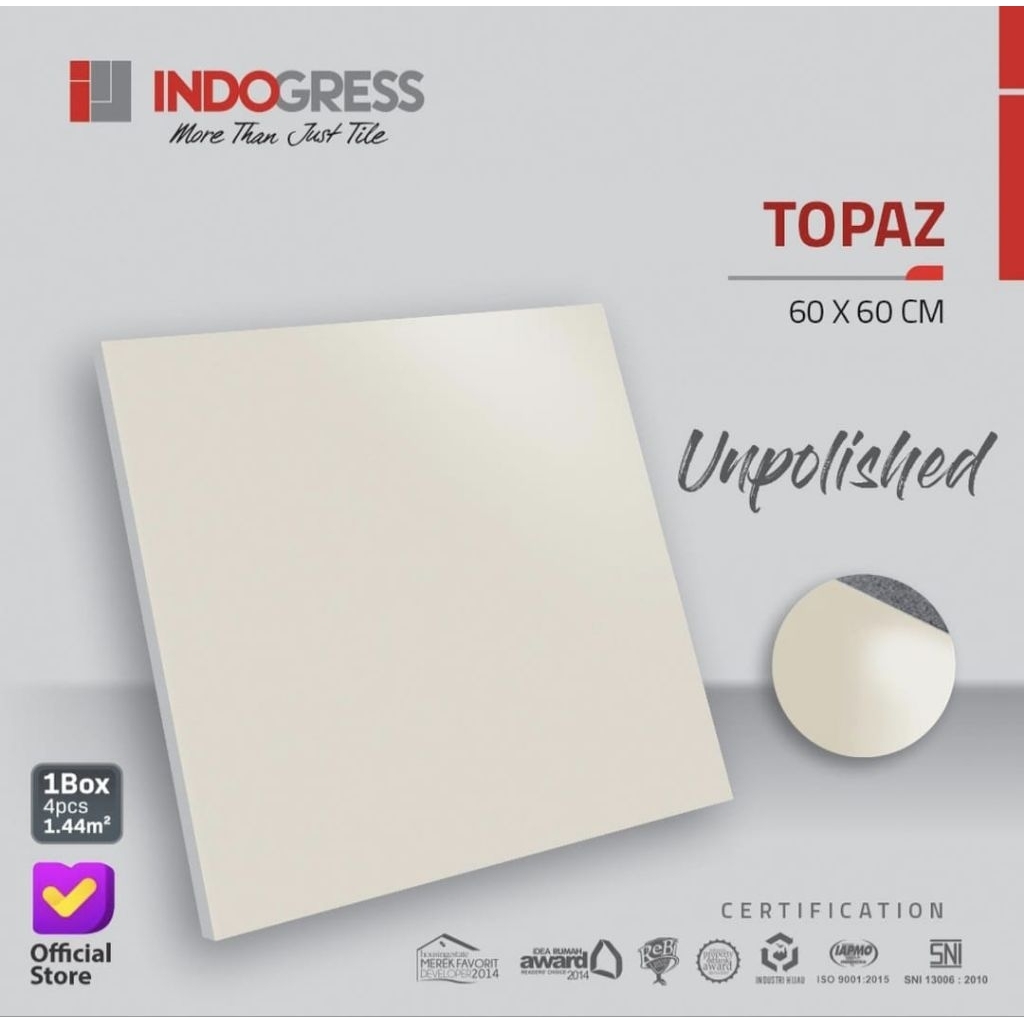 Granite 60x60 Indogress  Topaz | Unpolished