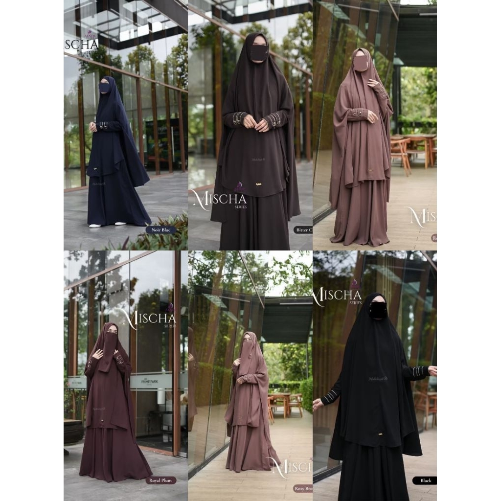 GAMIS ABAYA TERBARU MISCHA SET NONPAD SQUARE BY AFADA HIJAB | GAMIS SET SYAR'I | GAMIS MUSLIMAH | DR