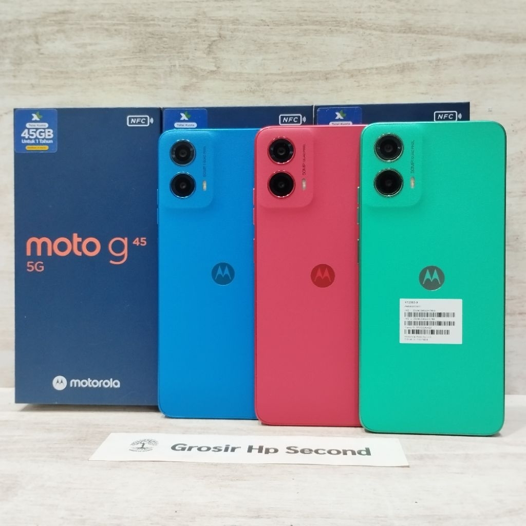 MOTOROLA MOTO G45 5G 8/256GB HP SECOND BEKAS FULLSET