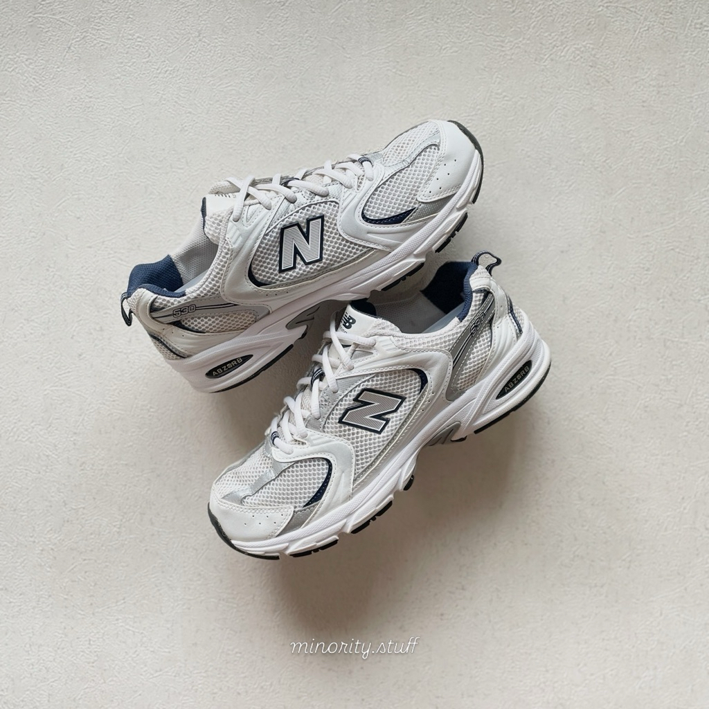 N*w balance 530 white natural indigo