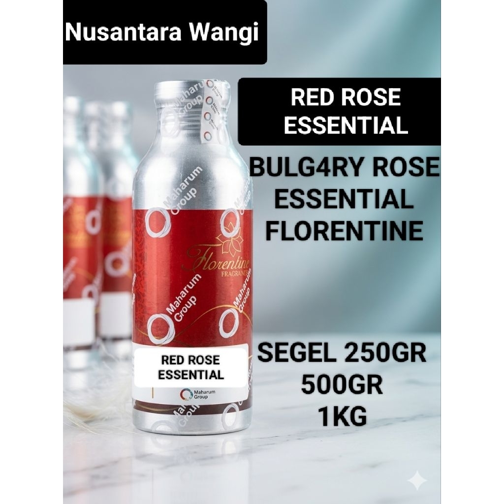 RED ROSE ESSENTIAL FLORENTINE 250GR / BIBIT PARFUME BLGARY ROSE ESSENTIAL by FLORENTINE FRAGRANCE