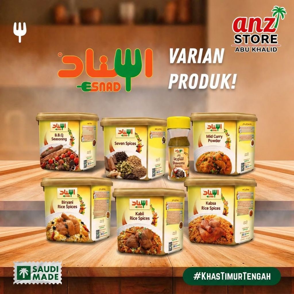 Bumbu Rempah Basmati Kebuli Biryani Kabsah Mandhi ESNAD Saudi Arabia 200gr