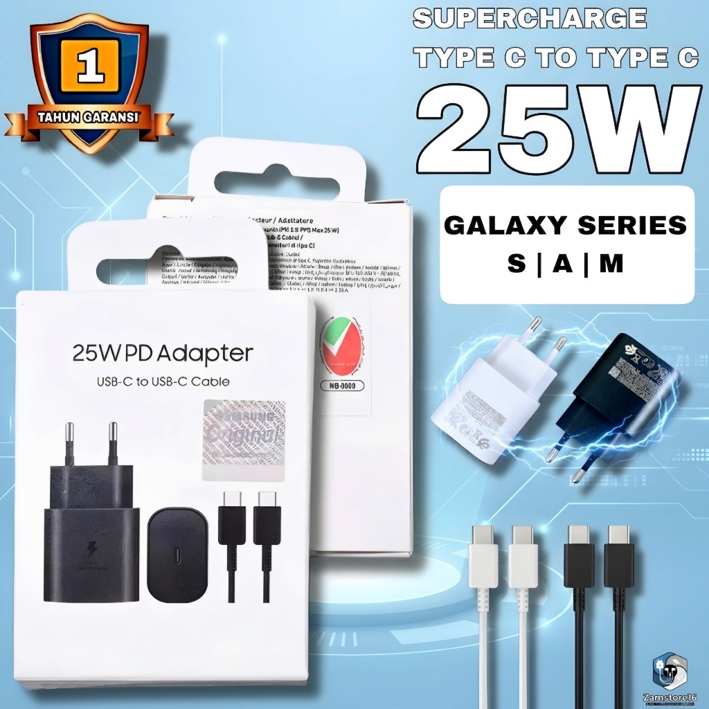 [ ASLI ] ORIGINAL Charger FOR Samsung Galaxy Xcover 6 Pro Super Fast Charging 25 Watt