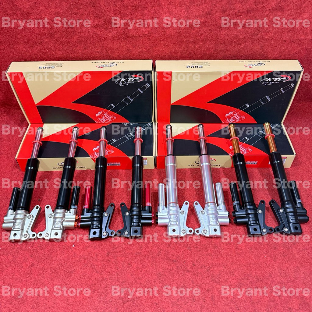 SUSPENSION SHOCK BREAKER DEPAN TABUNG KTC RACING ORIGINAL MATRIX 425MM UP SIDE DOWN MIO SPORTY SMILE