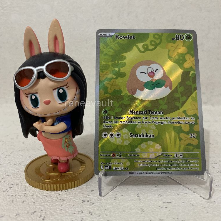 Rowlet AR 126/123 Pokemon TCG Ledakan Peniada