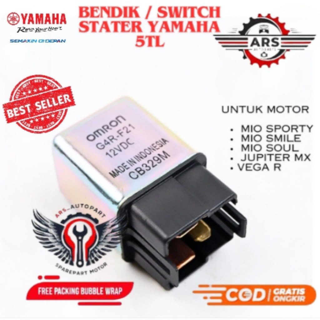 SWITCH STATER/RELAY STATER 5TL YAMAHA MIO SPORTY,MIO SMILE,MIO SOUL,JUPITER MX,VEGA R