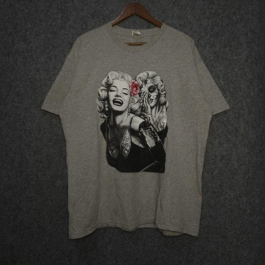 Marilyn Monroe Smile Now Cry Later Tee XL | Chicano Tattoo Graphic Vintage