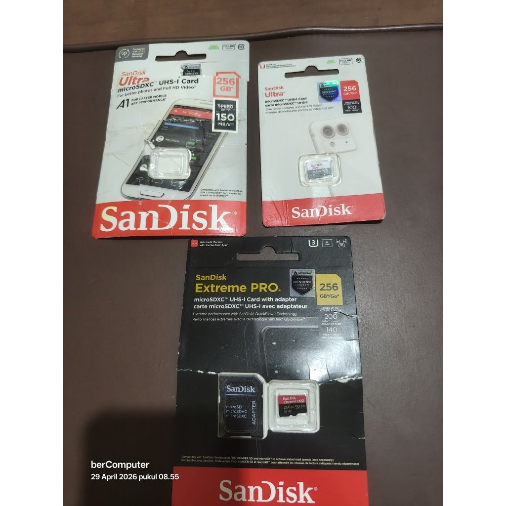 micro sd sandisk original 256gb 512gb