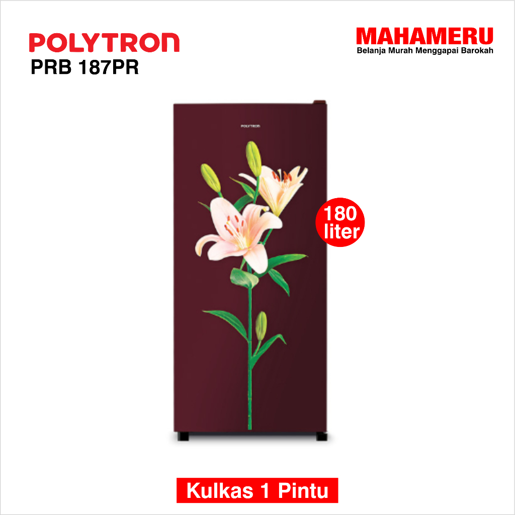 Kulkas 1 Pintu POLYTRON PRB 187PR/LB