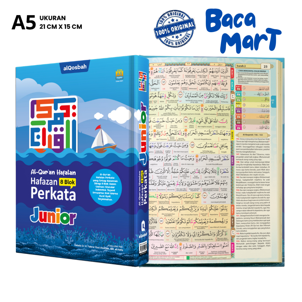 Al Quran HAFAZAN PERKATA JUNIOR A5 HC AlQuran Terjemah Perkata Terjemah Hafazan Terjemah Perkata