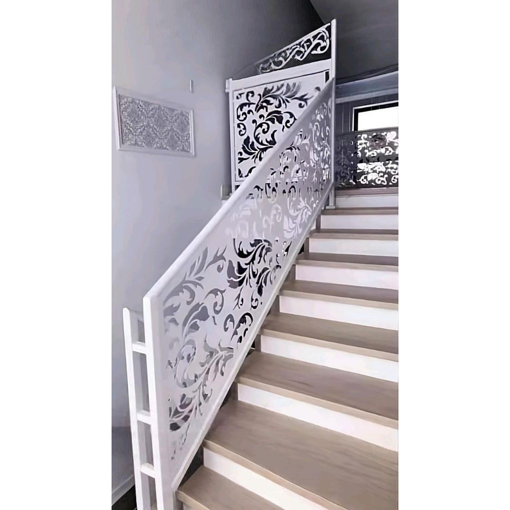 Balkon railing tangga laser cutting