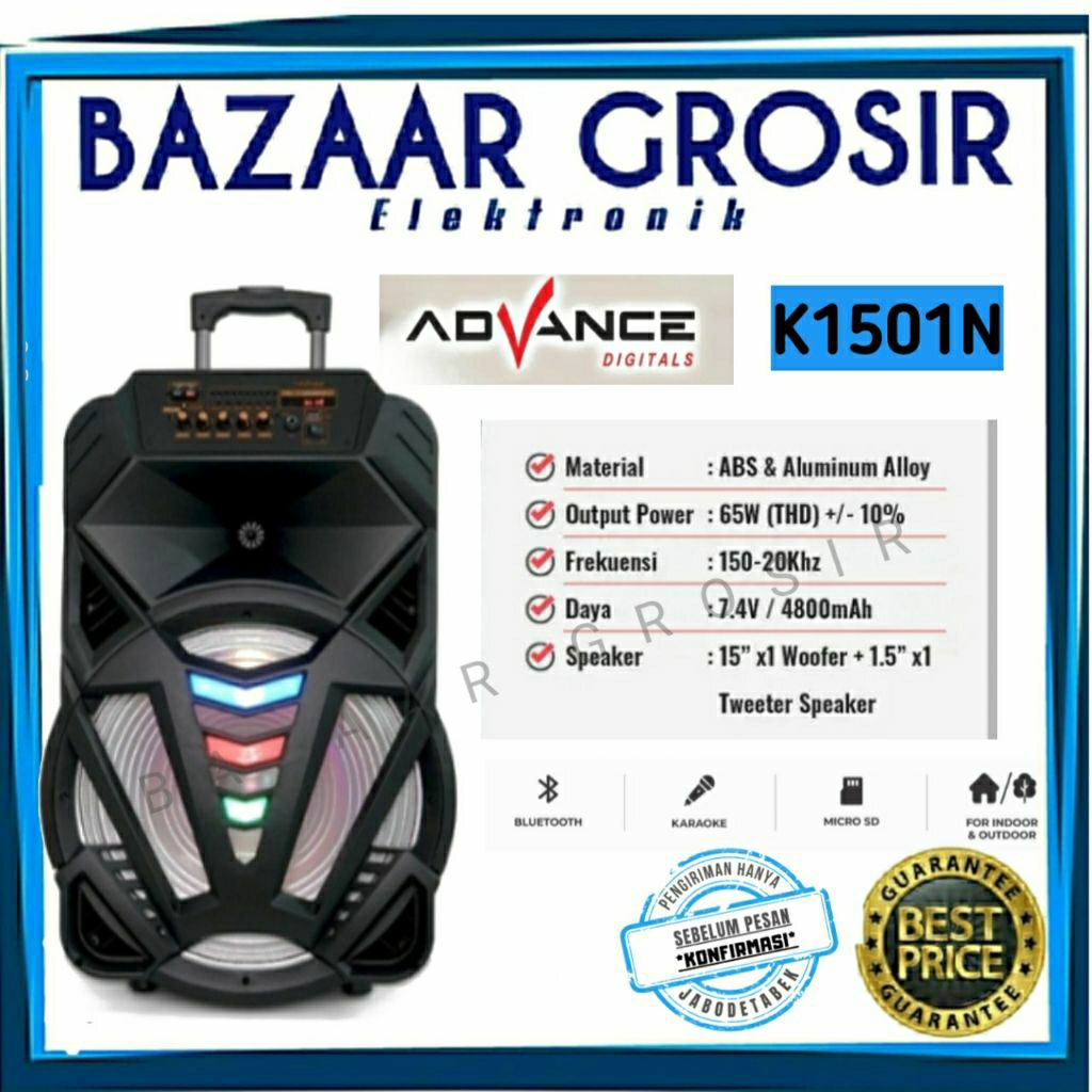 SPEAKER PORTABLE DIGITAL ADVANCE K1501N / K1501N