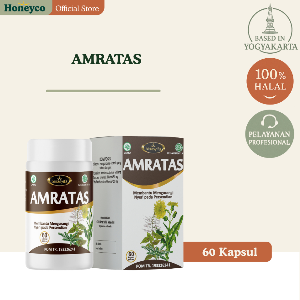 AMRATAS - Obat Herbal Asam Urat Nyeri Sendi Rematik Pegal Linu Ampuh