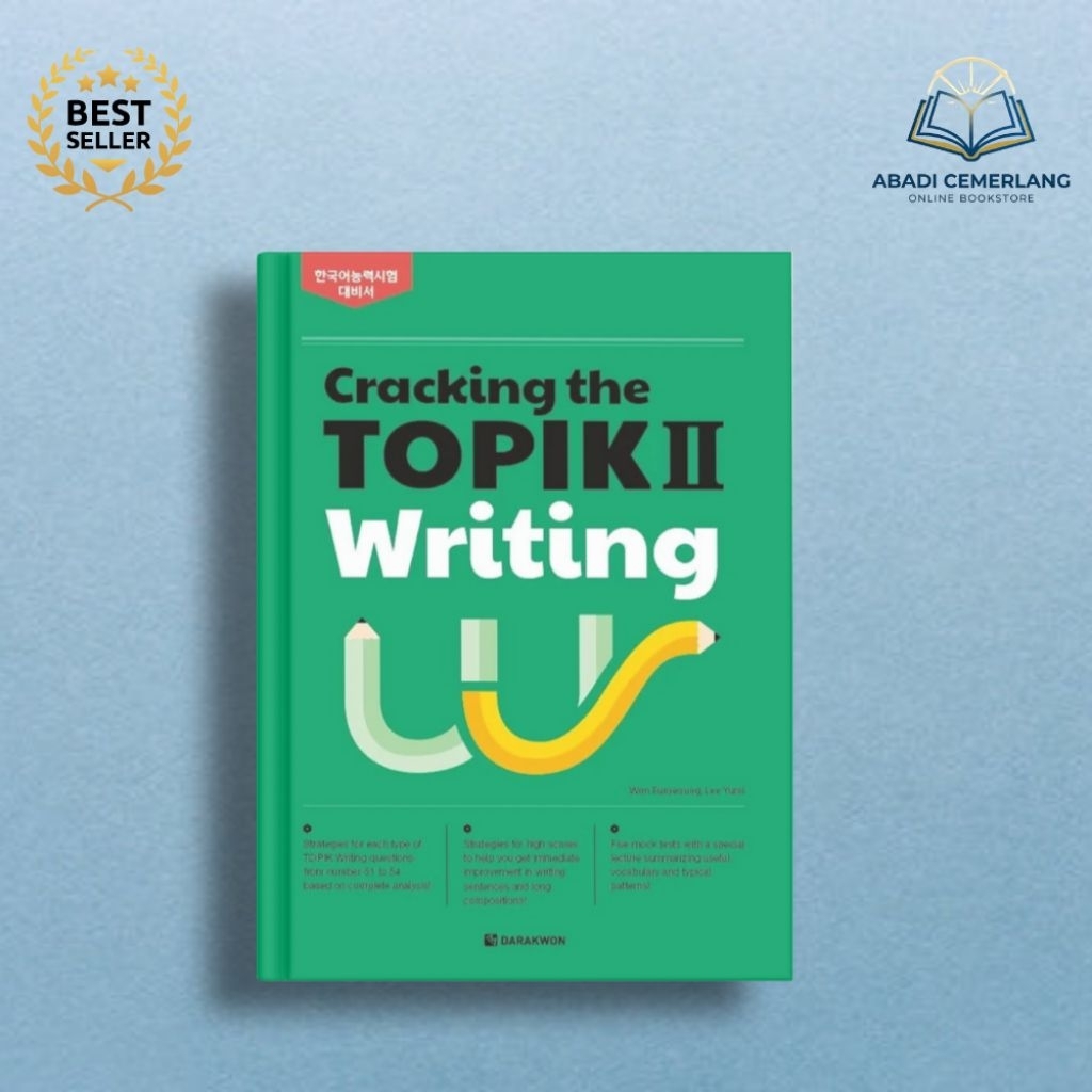 Buku belajar bahasa korea - Cracking the TOPIK II Writing