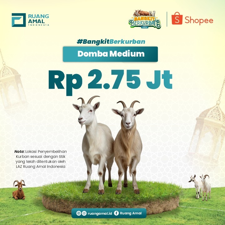 Kurban Domba Medium Ruang Amal Indonesia