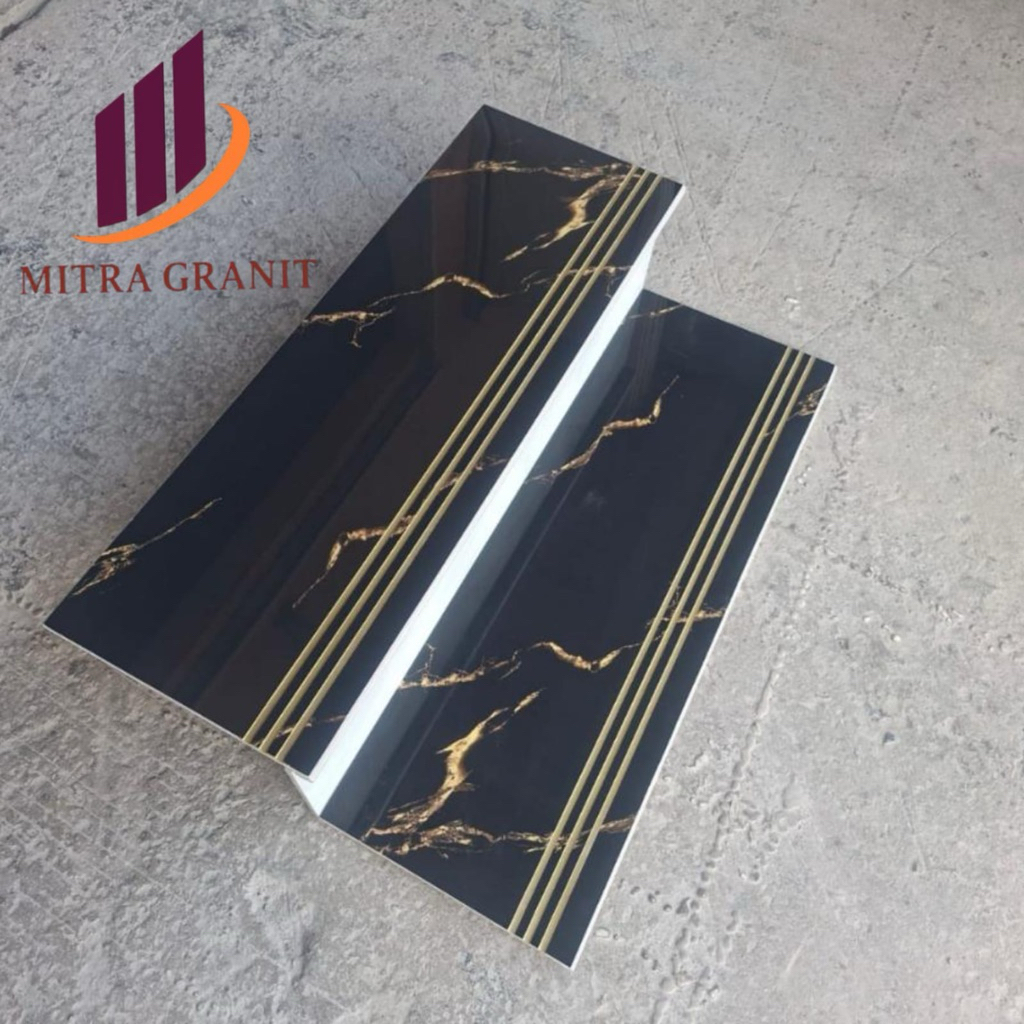 Granit tangga ukuran 30x60 20x60 kombinasi motif marmer