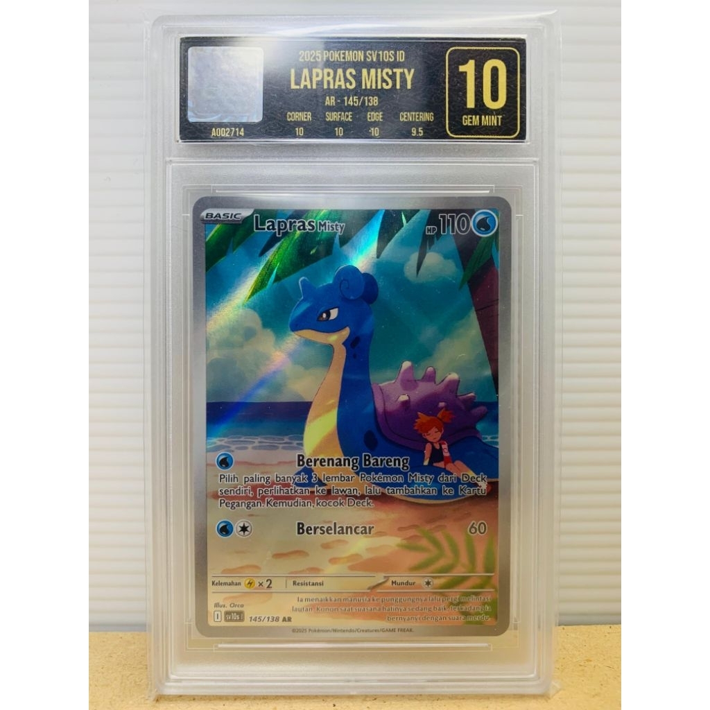 Lapras Misty AR 145/138 Sv10s l Pokemon TCG Indonesia