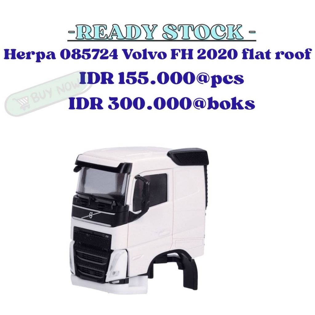 Herpa 085724 Volvo FH 2020 flat roof. 1:87 HO