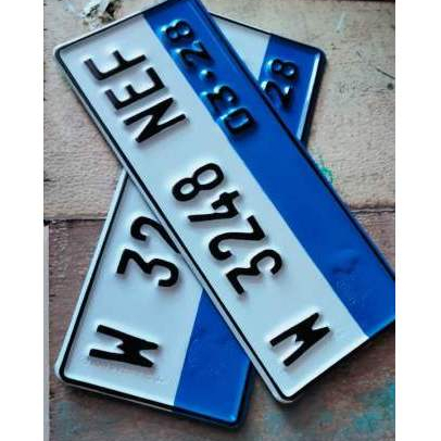 cutting stiker nomer plat mobil