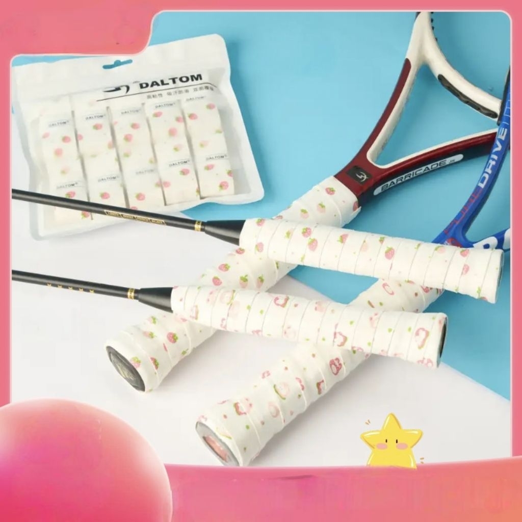 Grip Lucu Grip Raket Padel Grip Raket Badminton Grip Raket Tenis Motif Kartun Merk Daltom