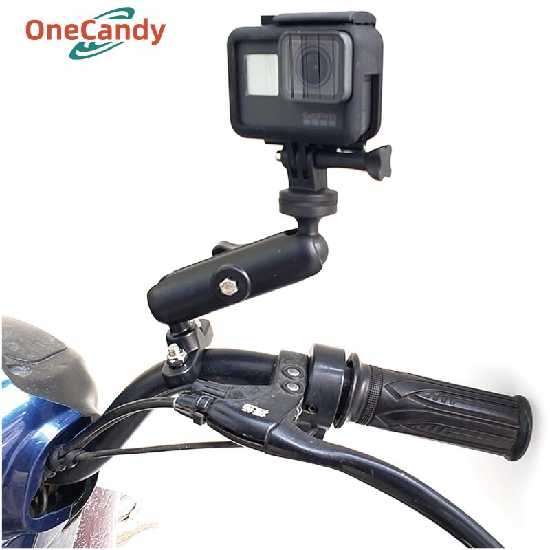 Breket Gopro Spion Stang Insta 360 Action Cam Mounting Motor Stang Spion Mounting Action Cam Camera 