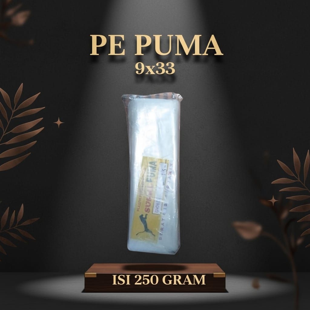 (250 Gram) Puma Plastik PE 9x33 / Plastik Es Batu Panjang