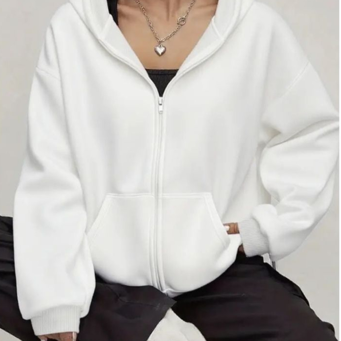 Outer Hoodie Jacket Casual Pria Wanita Vintage Quality Import _ Hoodie Zipper Street Style