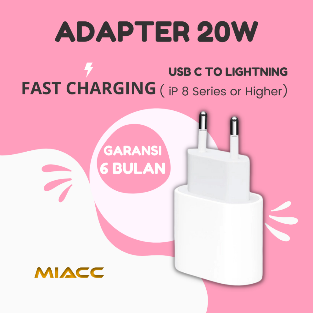 Power Adapter Charger 20W Iphone 11 12 13 Pro Max Super