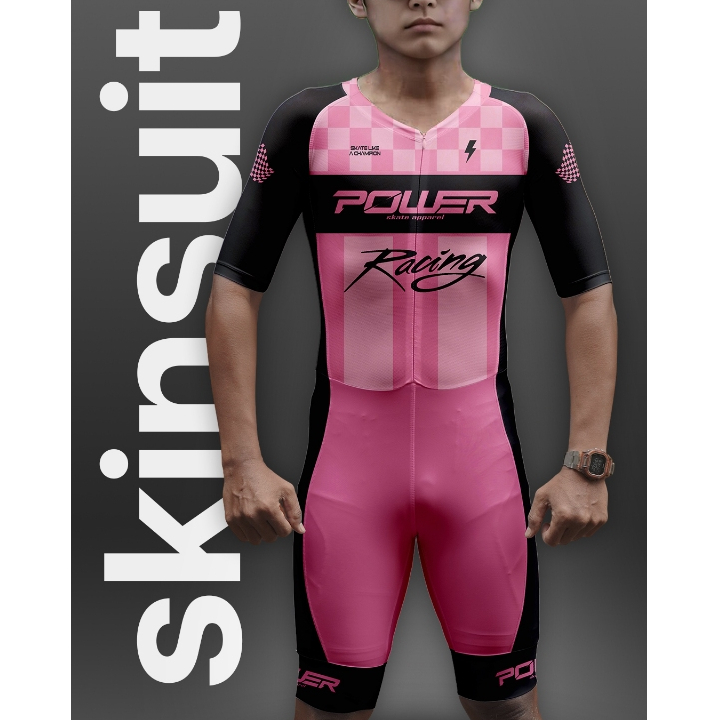 Skinsuit Power Apparel Jersey Sport Sepatu Roda Nyaman & Fleksibel