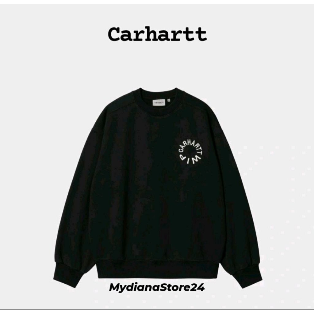 CARHARTT - CARHARTT WIP WORK VARSITY SWEAT - BLACK/WAX