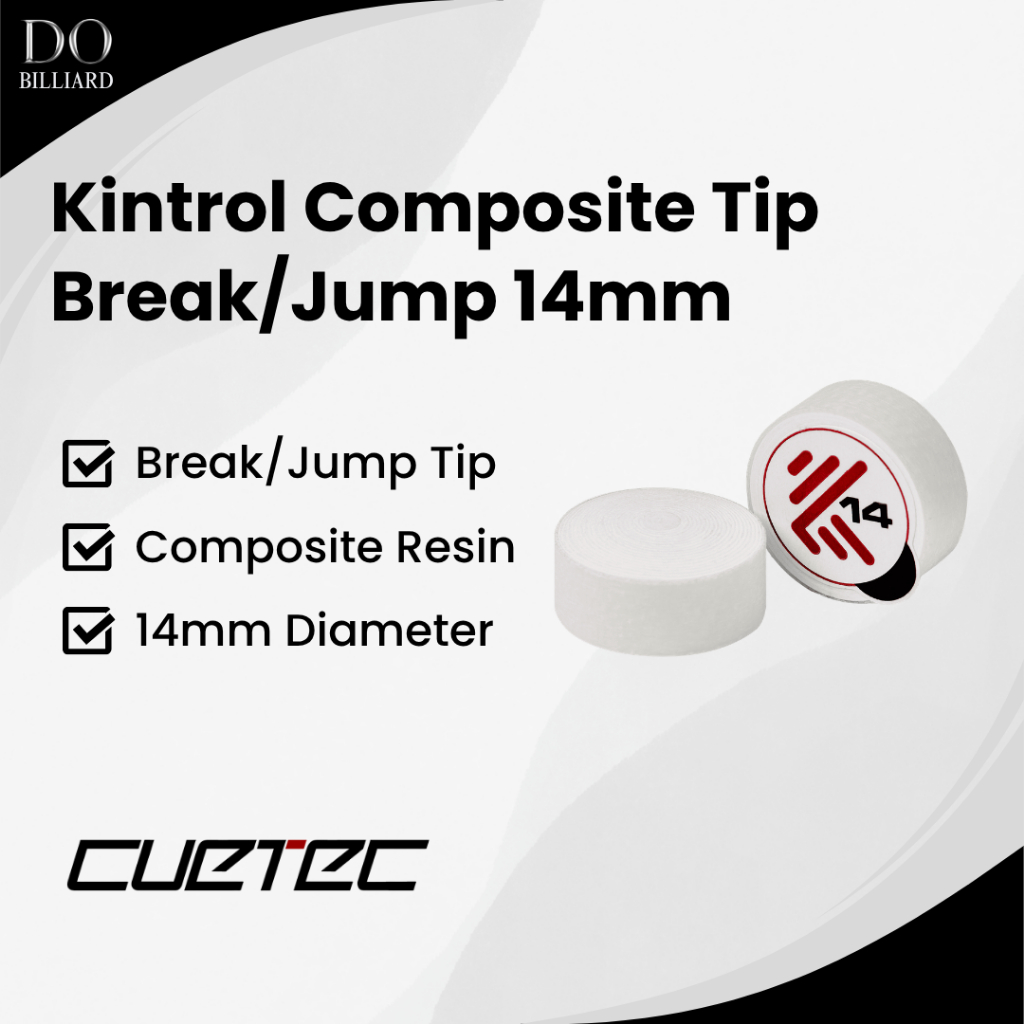 Master Tip CUETEC KINTROL Break/Jump Original / Tip Stick Billiard Cuetec Kintrol Composite Original