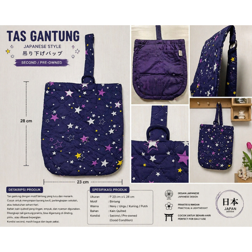 TAS GANTUNG BINTANG-BINTANG_Navy