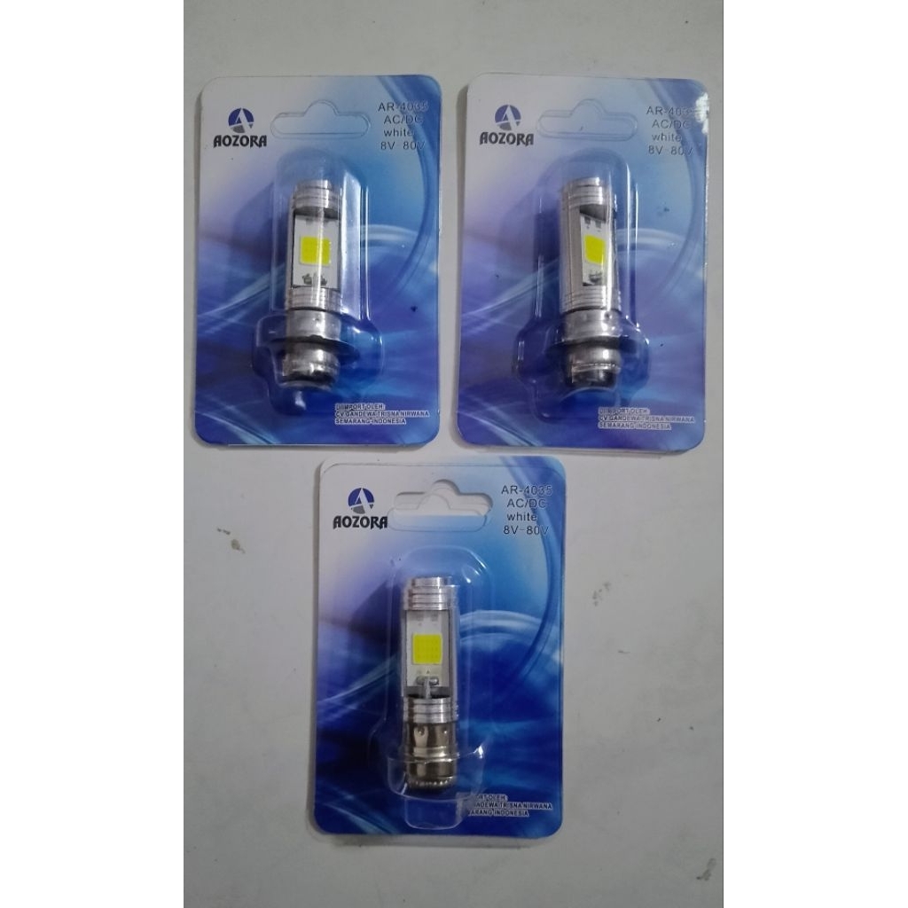 LAMPU LED AOZORA WARNA PUTIH UNTUK SEMUA SEPEDA MOTOR BEBEK/MATIC
