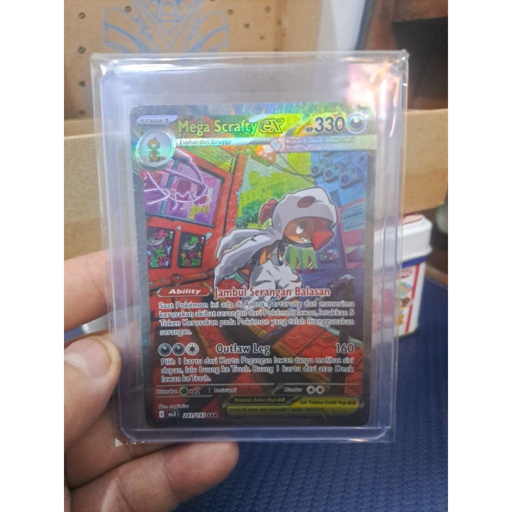 POKE CARD MEGA SCRAFTY EX SAR