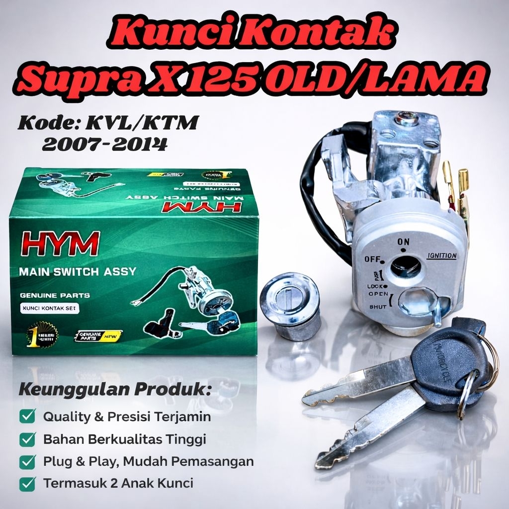 KUNCI KONTAK SUPRA X 125 KONCI KONTAK + JOK SUPRA X 125 LAMA OLD BATMAN KUNCI ASSY SUPRA KARBU