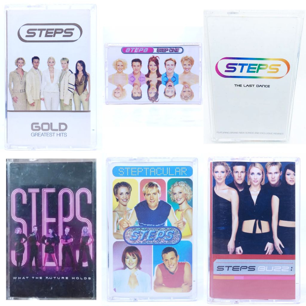Kaset pita STEPS - step one - the last dance - steptacular - gold greatest hits - buzz - what the fu