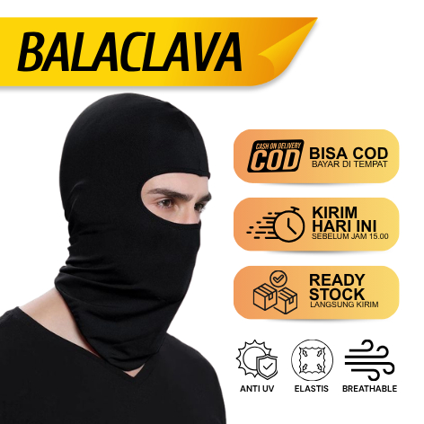 [COD] Balaclava // Masker Ninja Balaclava Hitam